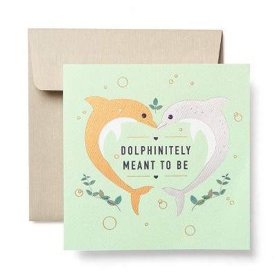 Funny Dolphins Greeting Card for Couple