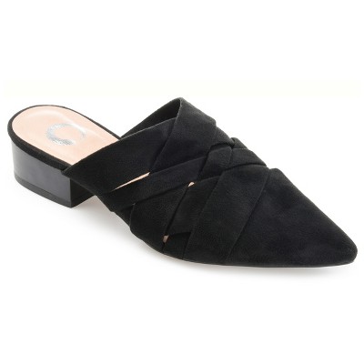 Journee Collection Womens Kalida Slip On Pointed Toe Mules Flats