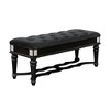 Simple Relax Bedroom Bench with Button Tufted in Black - 2 of 4