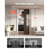 VEVOR Pocket Door Frame Kit, for 24-36 in Wide 84 in High Door, Pocket Door Kit with Two-Way Soft Close Mechanism, Slide Smoothly Quietly, Brown - 3 of 4