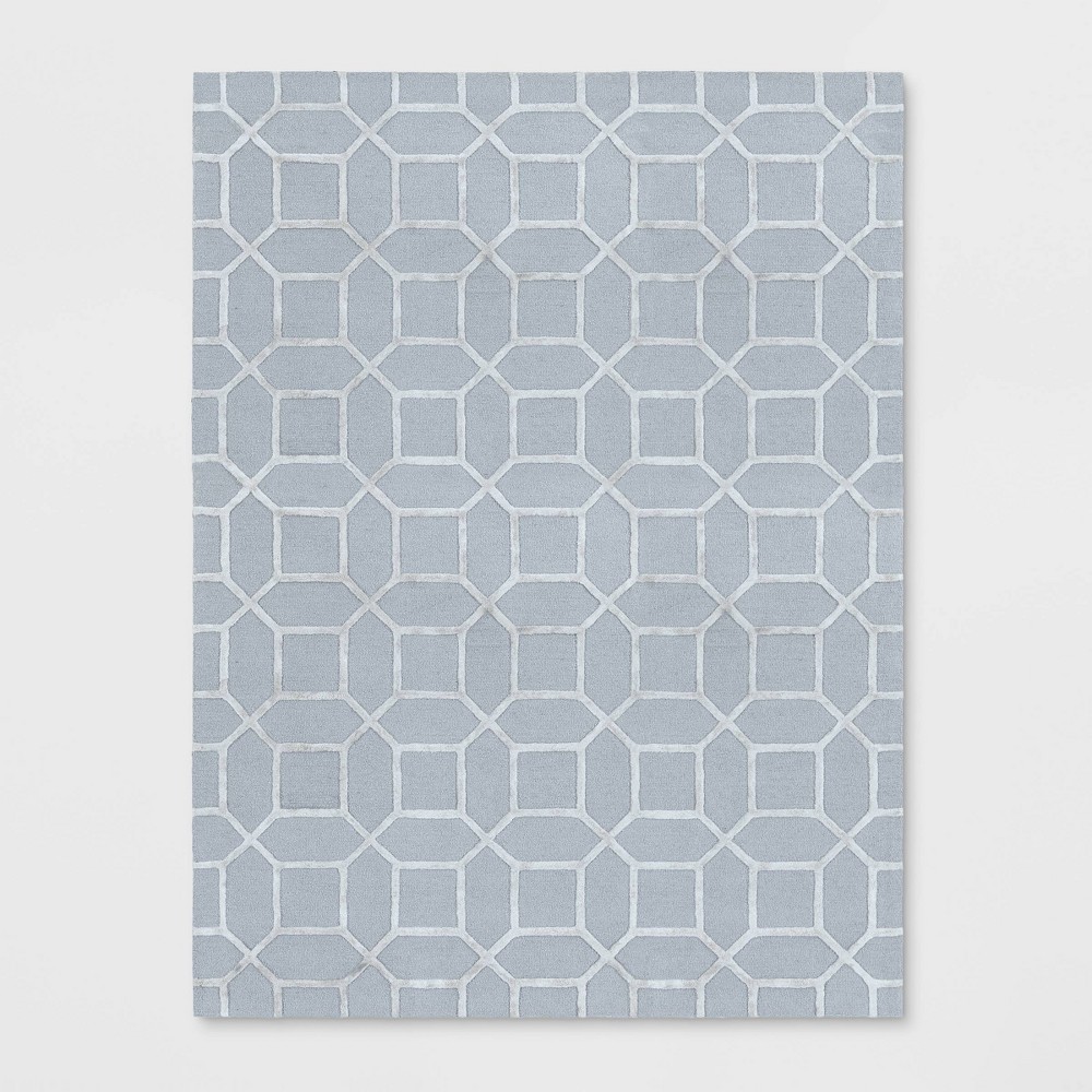 9'X12' Geometric Tufted Viscose Area Rug Gray - Opalhouse was $499.99 now $249.99 (50.0% off)