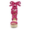 Allegra K Women's Espadrille Platform Wedges Heel Lace Up Sandals - 2 of 4