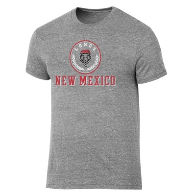 NCAA New Mexico Lobos Men's Gray Tri-Blend T-Shirt