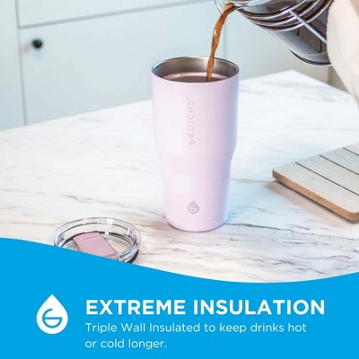 Lavender 20 oz Stainless Steel Insulated Travel Mug with Slider Lid