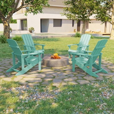 Sonkuki 4-Pack Recycled Plastic Wood Adirondack Chair