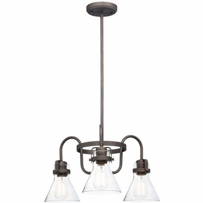 Maxim Lighting Seafarer 3 - Light Chandelier in  Oil Rubbed Bronze/Seedy