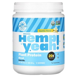 Manitoba Harvest Organic Hemp Yeah!, Plant Protein Blend, Vanilla, 1 lb (454 g) - 1 of 4