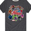 Boys' - Marvel - Avengers Stickers Style Short Sleeve Graphic T-Shirt - 2 of 4