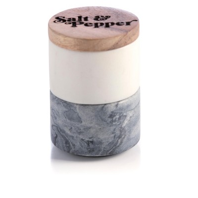 Stackable "Salt & Pepper" Marble Jars