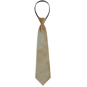 Allegra K Men's Pre Tied Formal Casual Zipper Solid Color Adjustable 8cm-wide Tie - 1 of 4