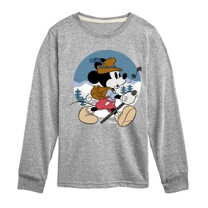 Boys' - Disney - Alpine Mickey Long Sleeve Graphic T-Shirt - 1 of 4