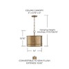 Capital Lighting Nole 1 - Light Pendant in  Mystic Luster - 2 of 4