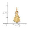 Black Bow Jewelry 14k Yellow Gold Plated Sterling Silver Purdue Boilermakers NCAA Extra Small Pendant - 2 of 3