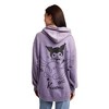 Kuromi & Baku Women's Purple Mineral Wash Long Sleeve Fleece Hooded Sweatshirt - 4 of 4