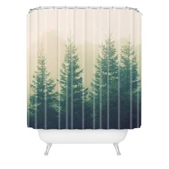 Chelsea Victoria Going The Distance Shower Curtain Green - Deny Designs