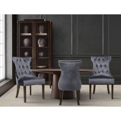 Set of 2 Bronte Dining Chair Gray - Chic Home Design