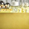Juvale 3 Pack Gold Plastic Tablecloths for Rectangle Tables, Disposable Table Covers for Wedding, Birthday, Baby Shower, 54 x 108 In - 4 of 4