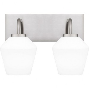 Quoizel Lighting Nielson 2 - Light Vanity in  Brushed Nickel - 1 of 1