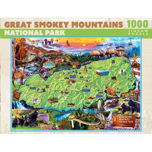 MasterPieces 1000 Piece Puzzle - Great Smoky Mountains - 19.25"x26.75" - 1 of 4