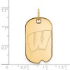 Black Bow Jewelry 14k Yellow Gold Plated Sterling Silver Wisconsin Badgers NCAA Pendant - 2 of 3