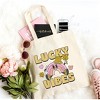 City Creek Prints Lucky Vibes Cartoon Rainbow Canvas Tote Bag - 15x16 - Natural - 2 of 2