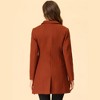 INSPIRE CHIC Women's Notched Lapel Single Breasted Outwear Fall coat - 4 of 4