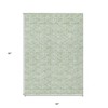 Mint Green Artichoke Green And Ivory Geometric Washable Indoor Outdoor Area Rug - 3 of 4