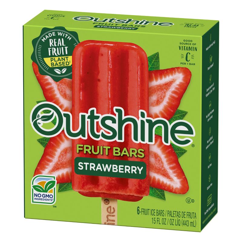 Outshine Strawberry Frozen Fruit Bar - 6ct, 6 of 14