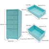 YIYIBYUS Metal File Storage Cabinet with 5 Drawers, Vertical Filing Cabinets with Wheels - 3 of 4
