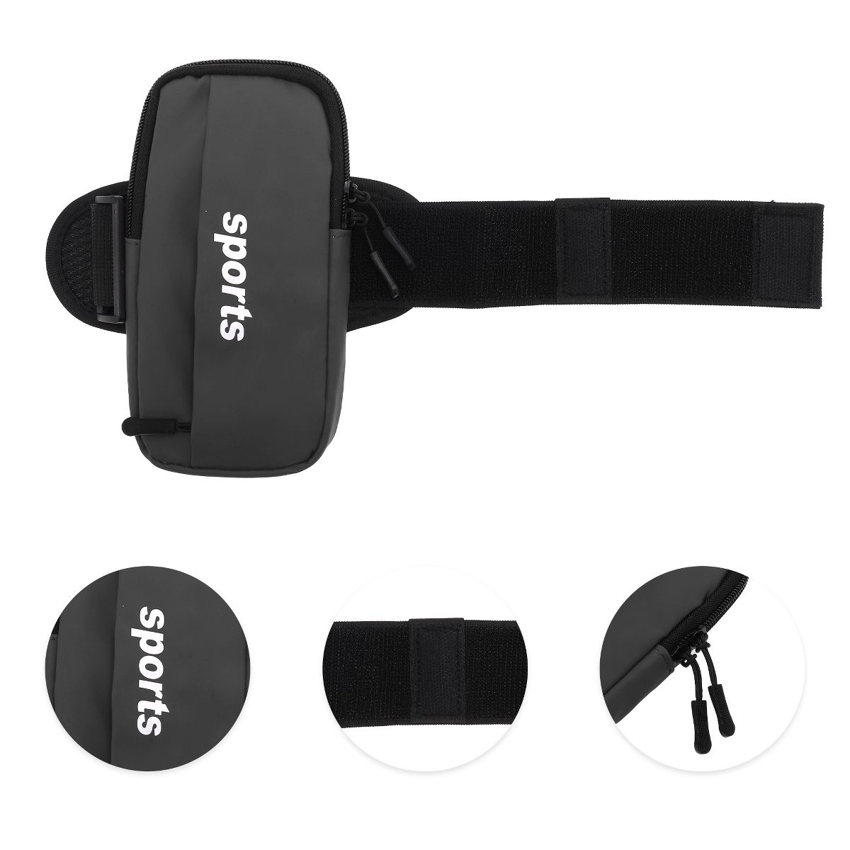 Unique Bargains Phone Holder Arm Bands with Zipper 1 Pc - thumbnail 3