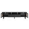 NicBex TV Stand Modern TV Stand with Light Strip for TVs Up to 80'' Entertainment Center with Wood Legs and Storage - 3 of 4