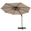 Ainfox 10ft Patio Umbrella LED Solar Lights for Deck, Pool, Garden - 2 of 4