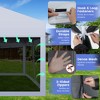 Costway 10x20ft Pop-Up Canopy Party Tent Sidewalls Portable Garage Car Shelter Wheeled - image 3 of 4
