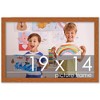PosterPalooza | Slim Profile Brown Picture Frame - UV Acrylic, Backing Board, Hanging Hardware Included - 2 of 4
