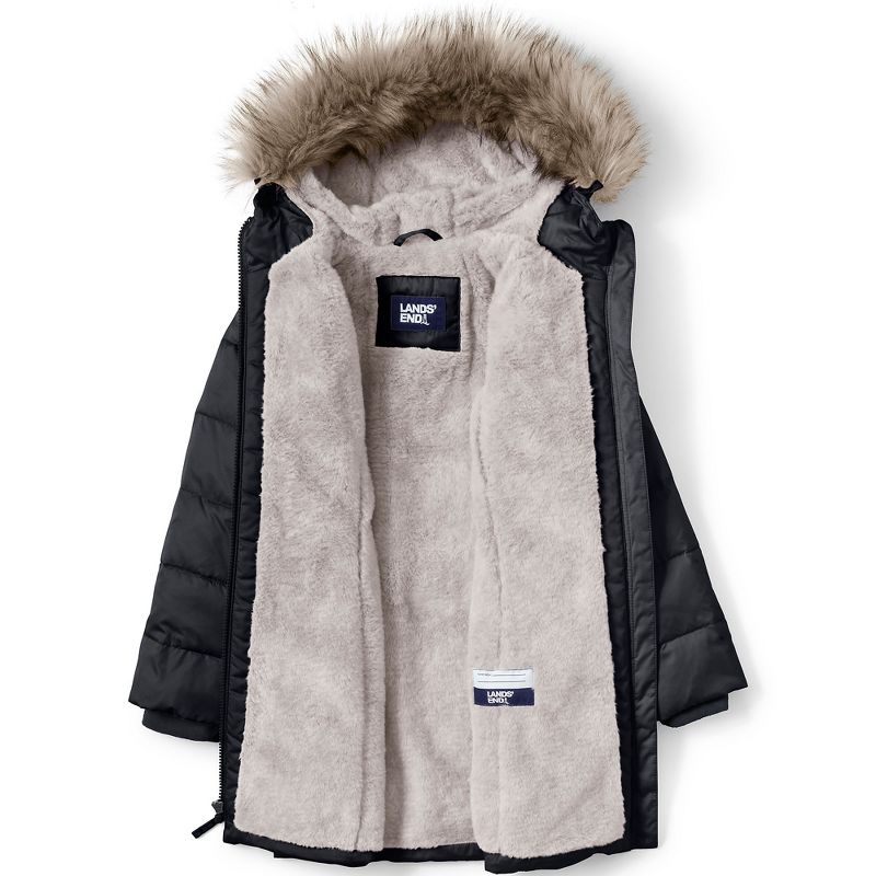 Lands' End Kids Winter Fleece Lined Down Alternative ThermoPlume Coat, 4 of 5
