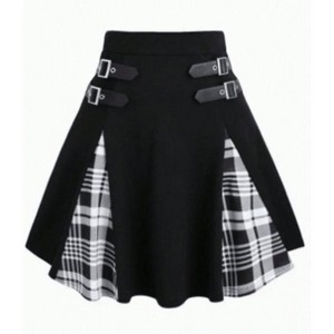 TIME HOLLOW High Waisted Versatile Mini Skirt - 1 of 3