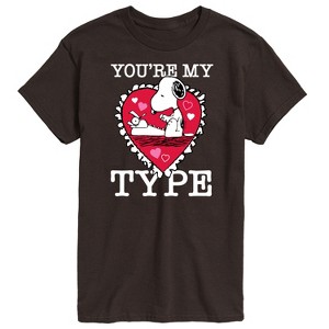 Men's - Peanuts - You're My Type Short Sleeve Graphic T-Shirt - 1 of 4