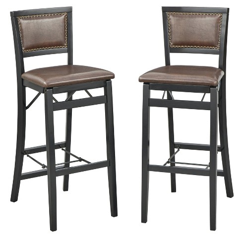 Leather folding bar online stools