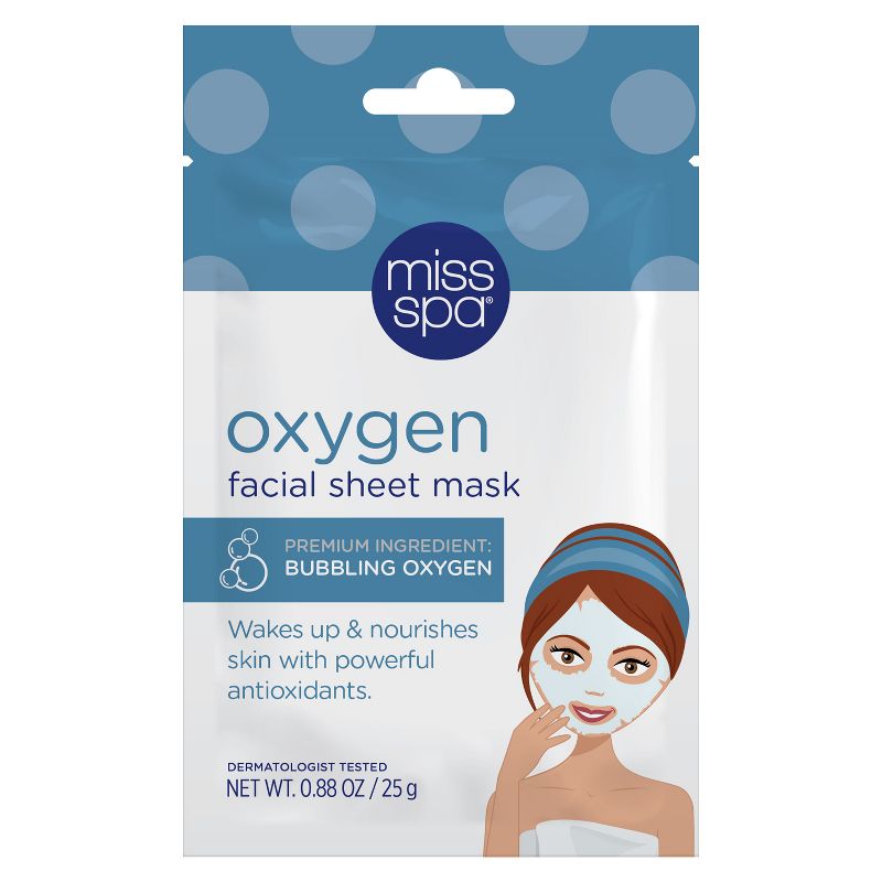 Miss Spa Oxygen Facial Sheet Mask - 1ct/0.88oz, 1 of 6