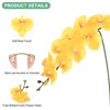 Unique Bargains Artificial Orchid Flowers Nine-headed Large Faux Phalaenopsis Silk Bouquets Real Touch 37 Inch - 2 of 4