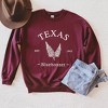 Simply Sage Market Women's Graphic Sweatshirt Embroidered Texas Bluebonnet Flower - 3 of 4