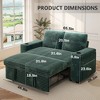 Vipbear 3 in 1 Sofa Bed,65.5 Inch Convertible Pull Out Couch,Loveseat Sleeper Sofa with Cup Holders/USB,Comfy Sofa Couches for Living Room,Bedroom - 2 of 4
