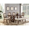 Vynxaria Set of 2 Beige Upholstered Dining Chairs with Tufted Backs and Nail - Head Trim, Ideal for Living Room & Dining Room - 2 of 4