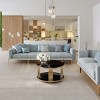 Modern Mirror Coffee Table, Asymmetrical Metal Side Table, Circular Metal Center Table-Cuddlewood - 2 of 4