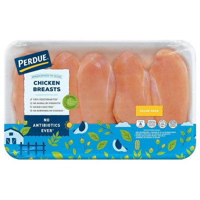 Perdue Fresh Boneless & Skinless Chicken Breasts Value Pack - 2.5-3.8lbs - price per lb