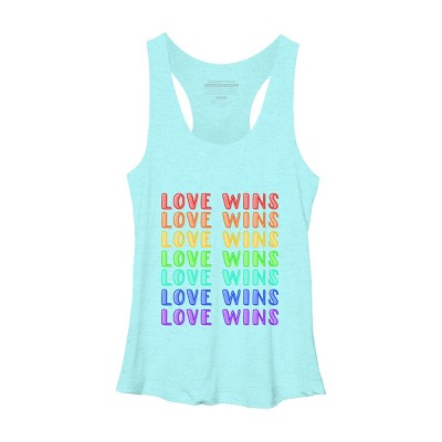 Adult Design By Humans Humans Love Wins Pride Repeat By CNTT668 Racerback Tank Top