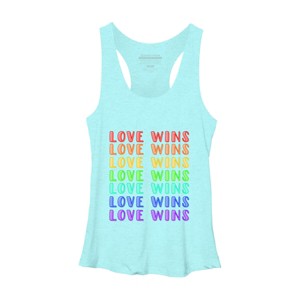 Adult Design By Humans Humans Love Wins Pride Repeat By CNTT668 Racerback Tank Top - 1 of 2