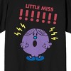 Mr. Men And Little Miss Meme Little Miss !!!!!!! Crew Neck Short Sleeve Women's Black T-shirt - 2 of 3