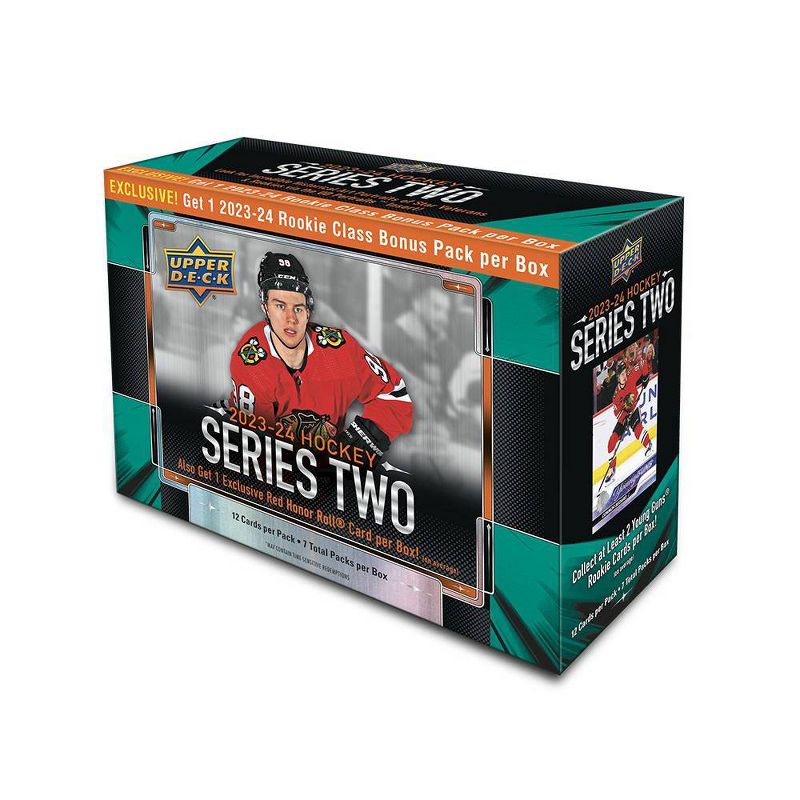 2023-24 Upper Deck NHL Series Two Hockey Trading Card Mega Box, 1 of 4