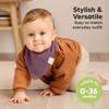 8pk Organic Baby Bandana Bibs, Baby Drool Bibs for Baby Boy, Girl, Baby Bibs for Infant, Newborn - 4 of 4